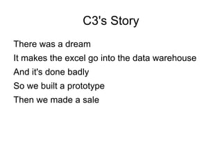 Our first architecture 