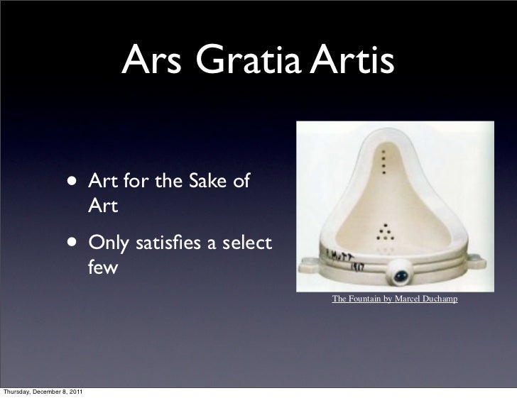 ars gratia artis art