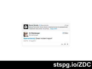 Why colo? 
● Vastly cheaper 
● Complete control 
 