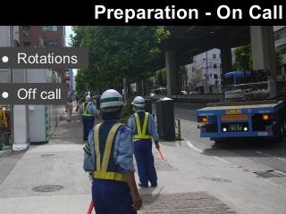 Preparation - On Call 
● Rotations 
● Off call 
 