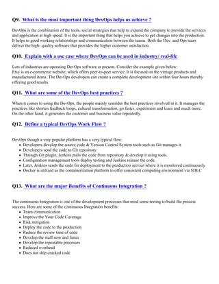 Devops interview-questions-PDF | PDF | Web Development | Internet
