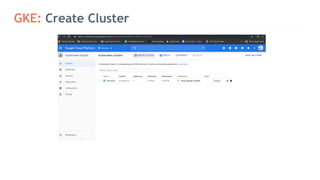 GKE: Create Cluster
 