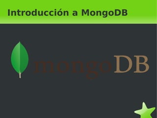 Introducción a MongoDB 