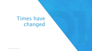 © 2016 VERACODE INC. 7© 2016 VERACODE INC.
Times have
changed
 