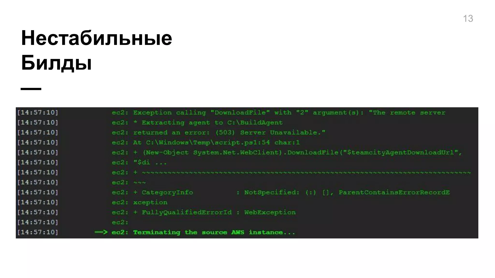 Нестабильные
Билды
—
13
 