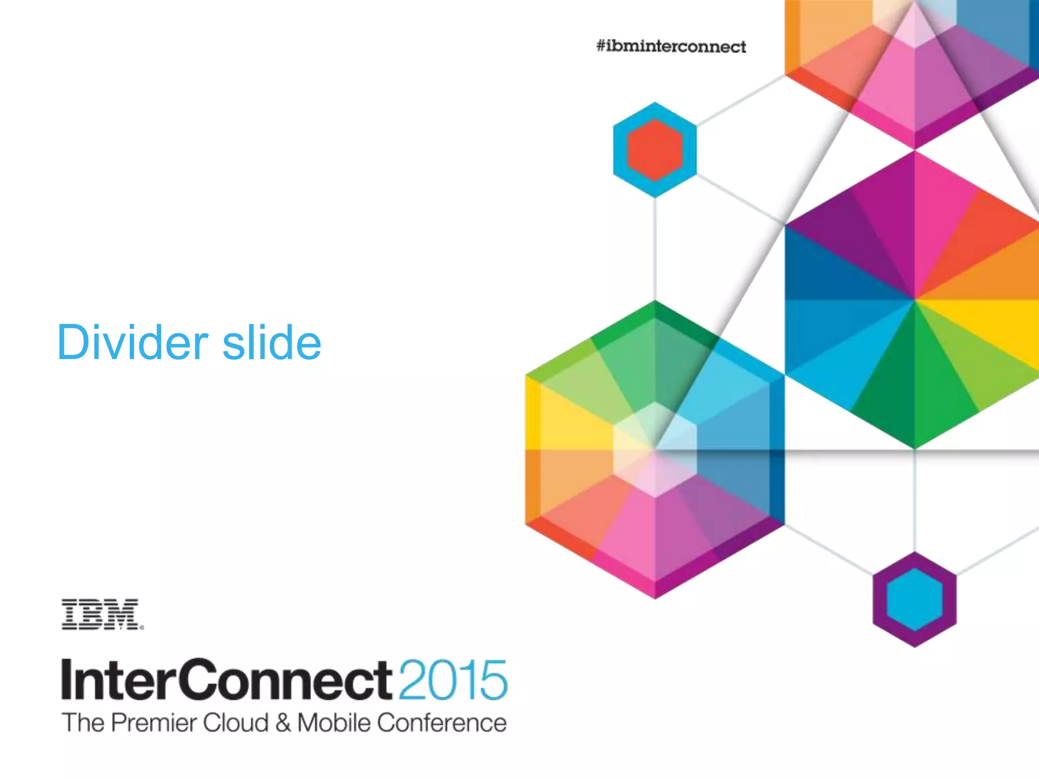 Divider slide
 