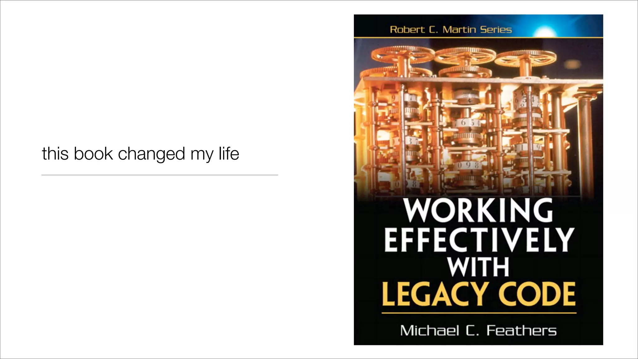 this book changed my life
 