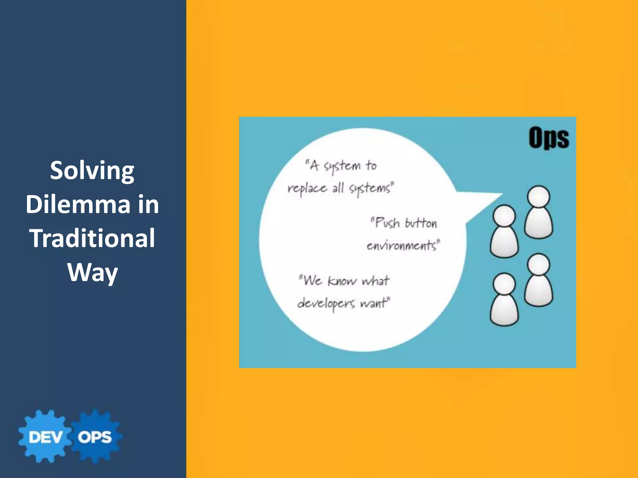 Solving
Dilemma in
Traditional
Way
 