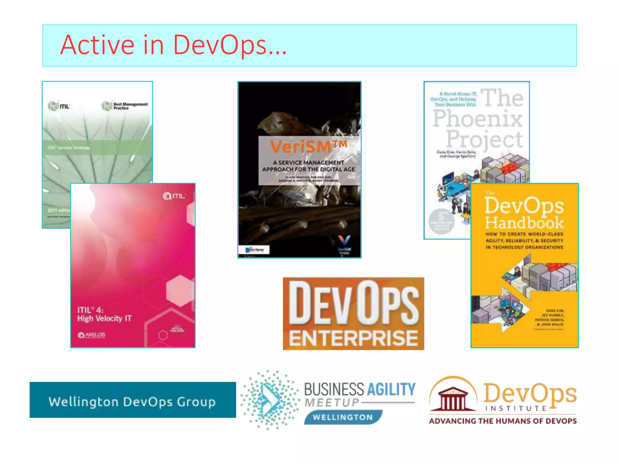Active in DevOps…
 