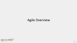 Agile Overview
3
 