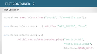 TEST	CONTAINER	- 2
Run	Container
 