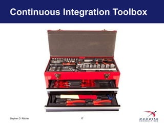 Continuous Integration Toolbox 
Stephen D. Ritchie 
17 
 