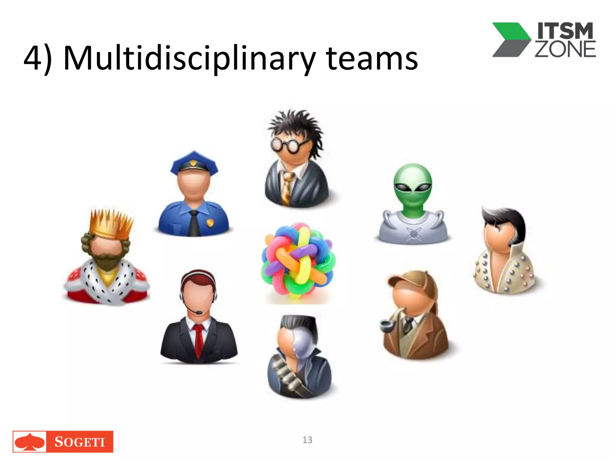 4) Multidisciplinary teams
13
 