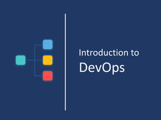 Introduction to
DevOps
 