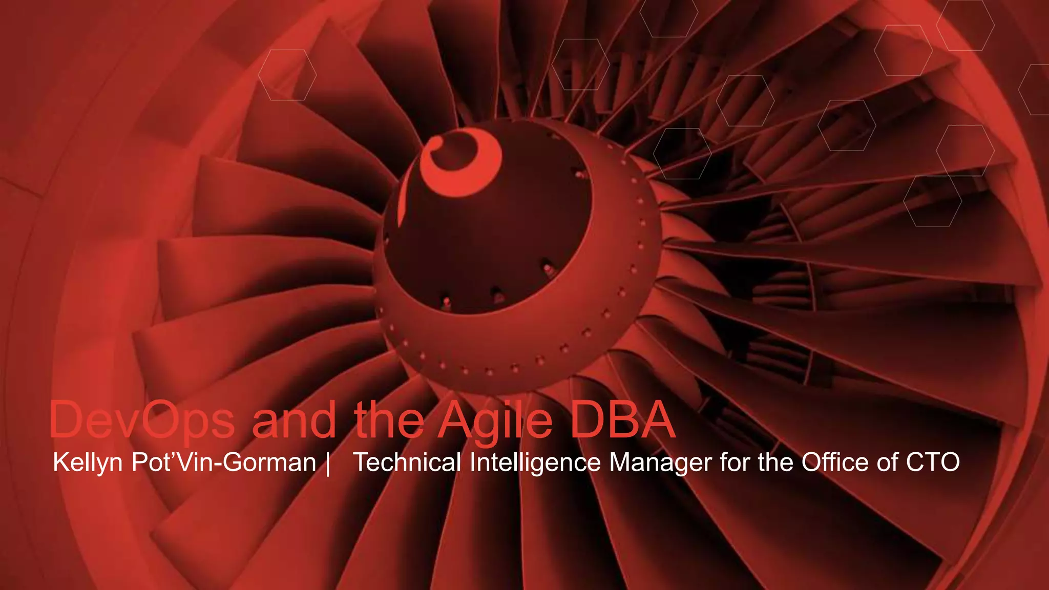 Kellyn Pot’Vin-Gorman | Technical Intelligence Manager for the Office of CTO DevOps and the Agile DBA 