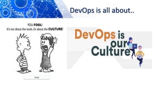 DevOps is all about..
 