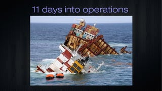 11 days into operations11 days into operations
 