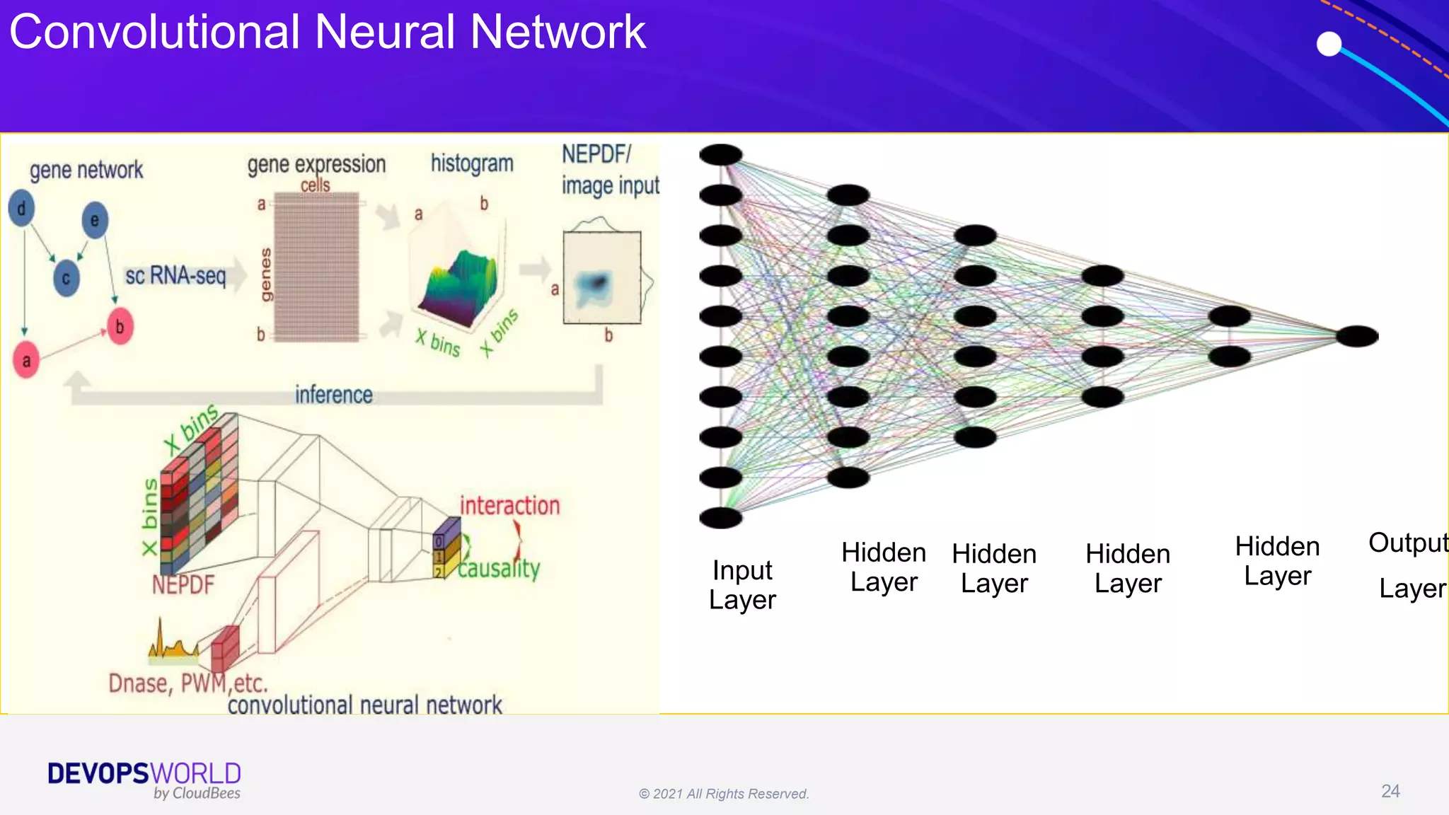 © 2021 All Rights Reserved. 24
Input
Layer
Hidden
Layer
Hidden
Layer
Output
Layer
Hidden
Layer
Hidden
Layer
Convolutional Neural Network
 
