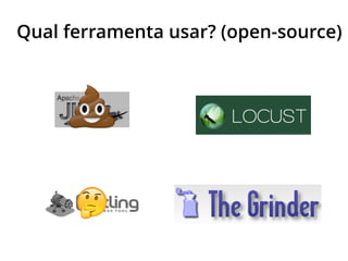Qual ferramenta usar? (open-source)
💩
🤔
 