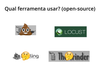 Qual ferramenta usar? (open-source)
💩
🤔 🤔
 