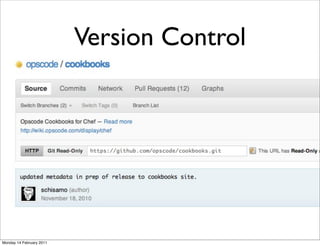 Version Control




Monday 14 February 2011
 