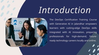 DevOps Certification Training Course with Generative AI in Jalandhar ...