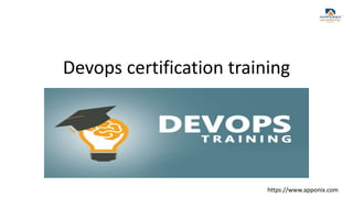 Devops certification training
https://www.apponix.com
 