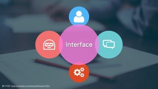 圖⽚來源: https://unsplash.com/photos/EPppwcVTZEo
Interface
 