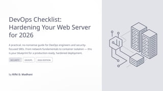 Comprehensive DevOps Security Checklist for Hardened Web Servers in ...