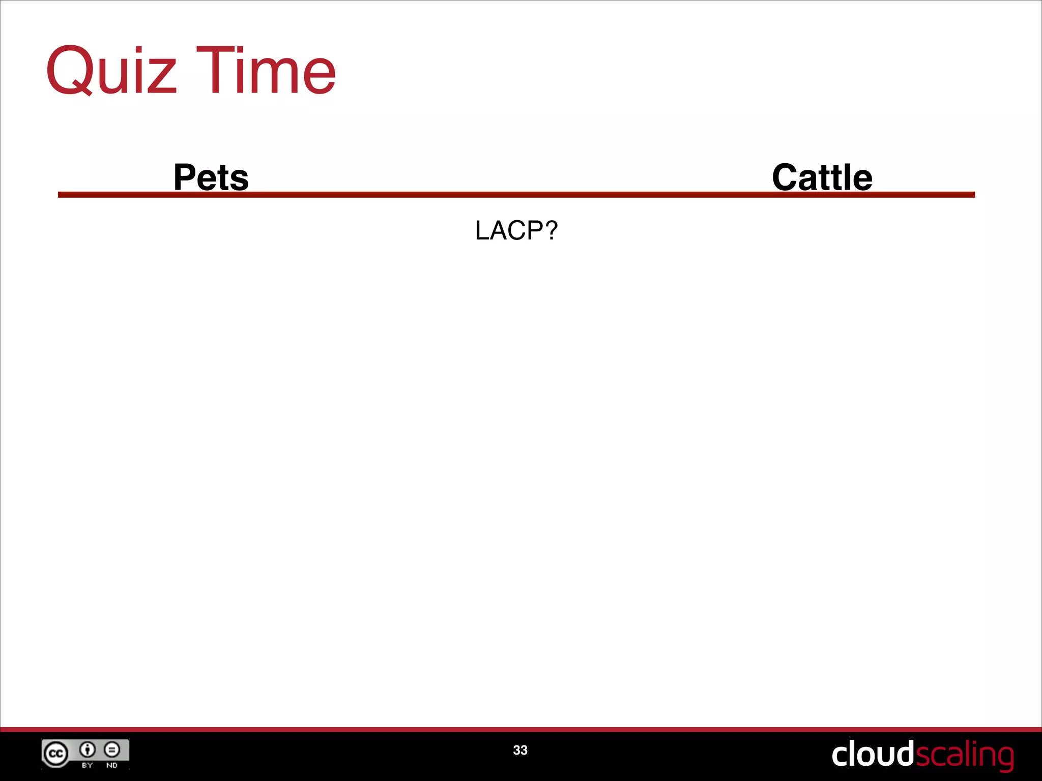 Quiz Time
33
Pets Cattle
NIC bonding?
 