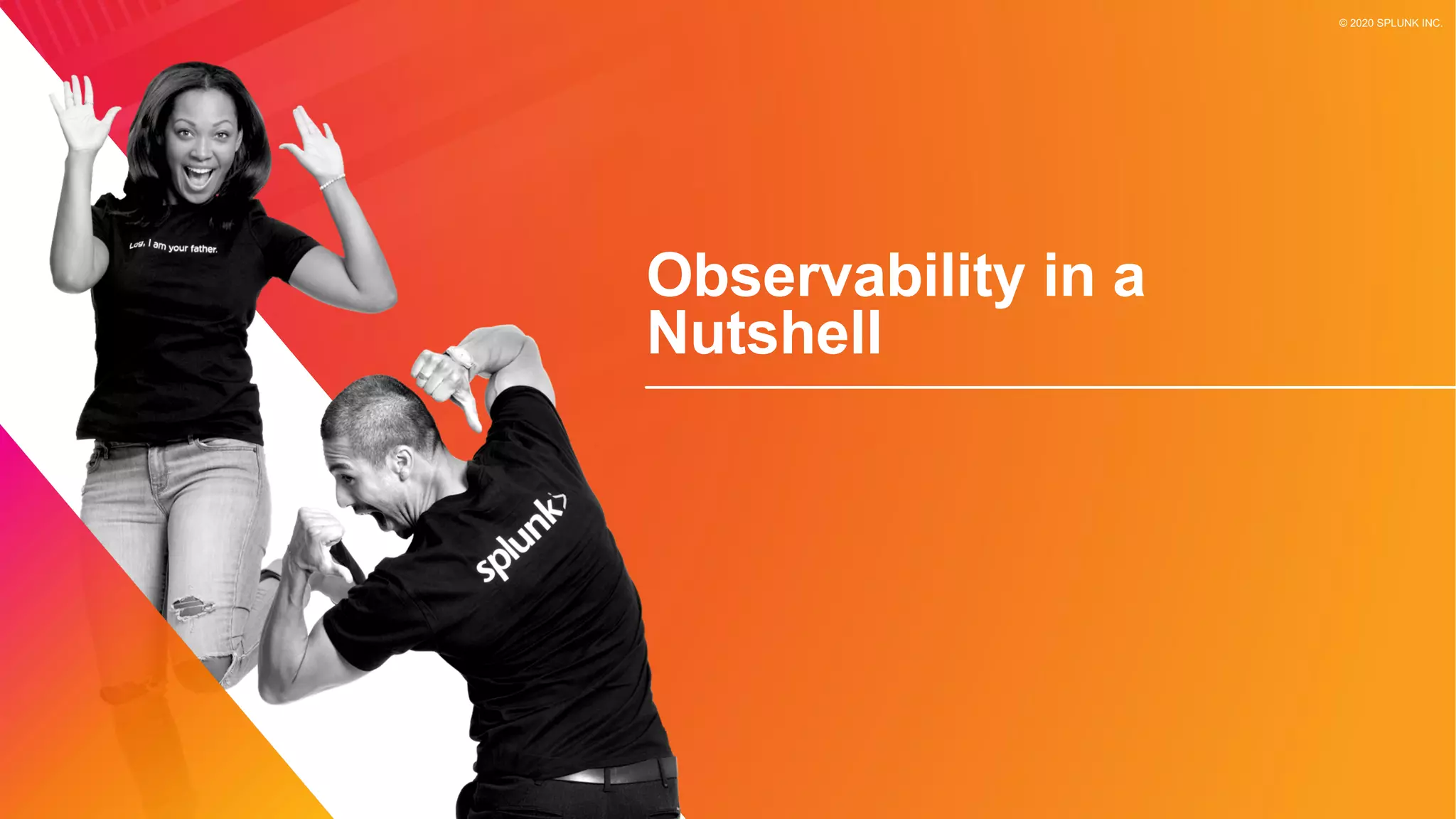 © 2020 SPLUNK INC.
Observability in a
Nutshell
 