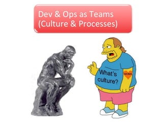 When things
                   break, dev and
                   ops both
                   participate
   Trust &
Respon...