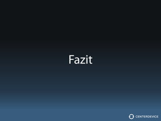 Fazit
 