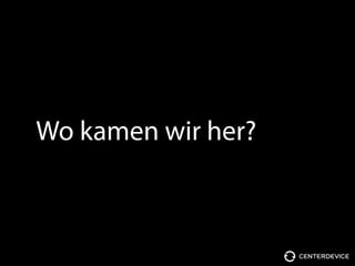 Wo kamen wir her?
 