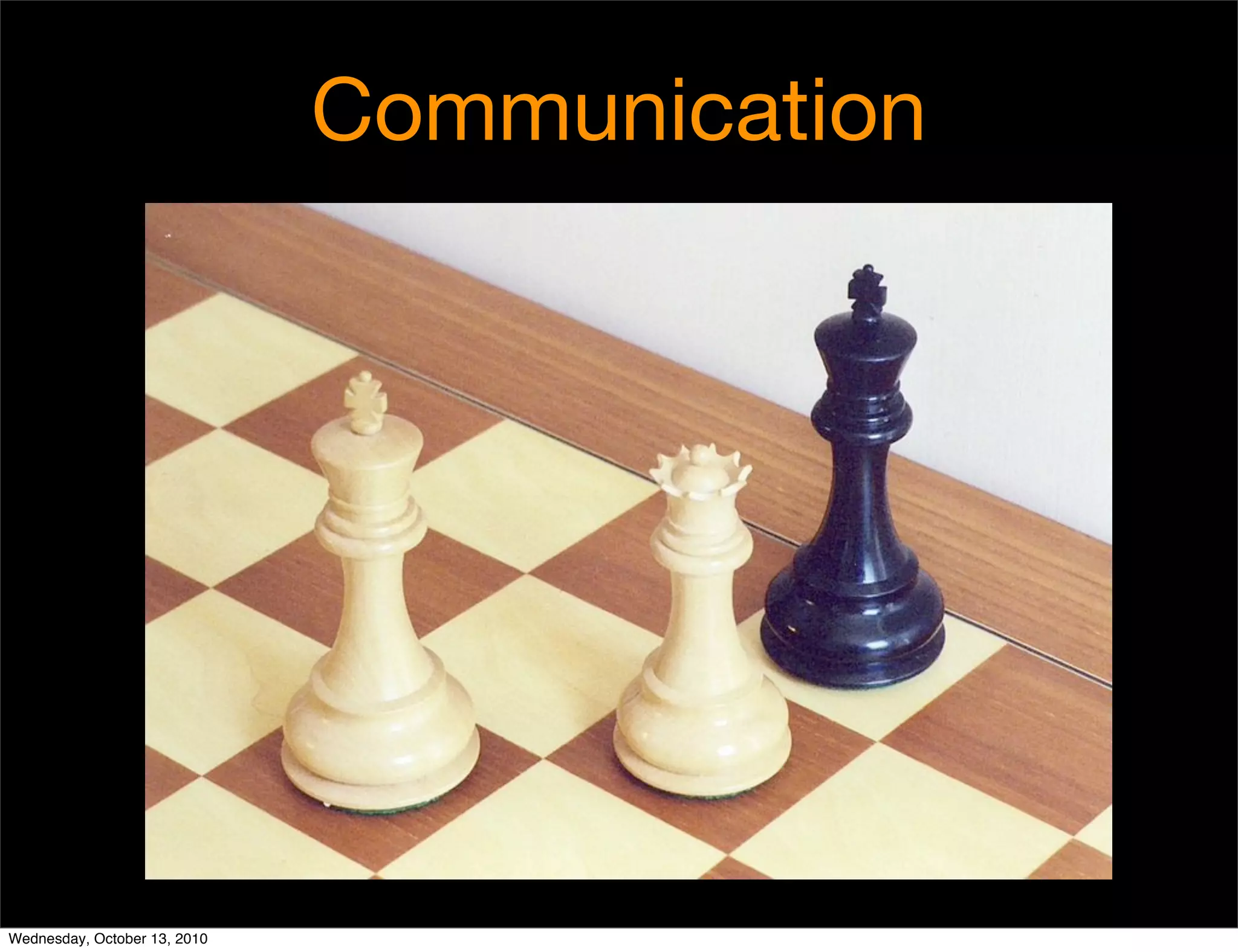 Communication




Wednesday, October 13, 2010
 