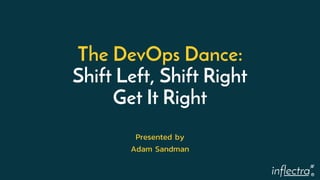 ®
The DevOps Dance:
Shift Left, Shift Right
Get It Right
Presented by
Adam Sandman
 