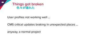 色々が壊れた
 