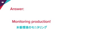 本番環境のモニタリング
 