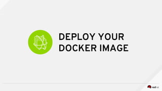 DEPLOY YOUR
DOCKER IMAGE
 