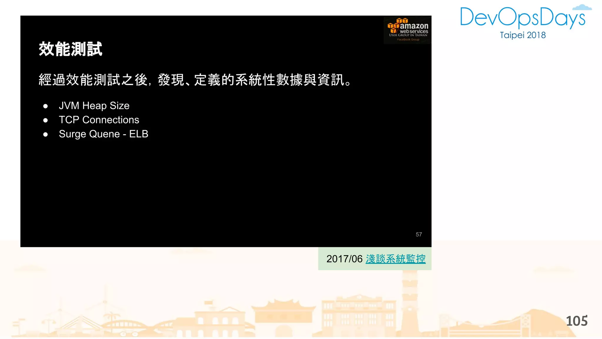 105
2017/06 淺談系統監控
 