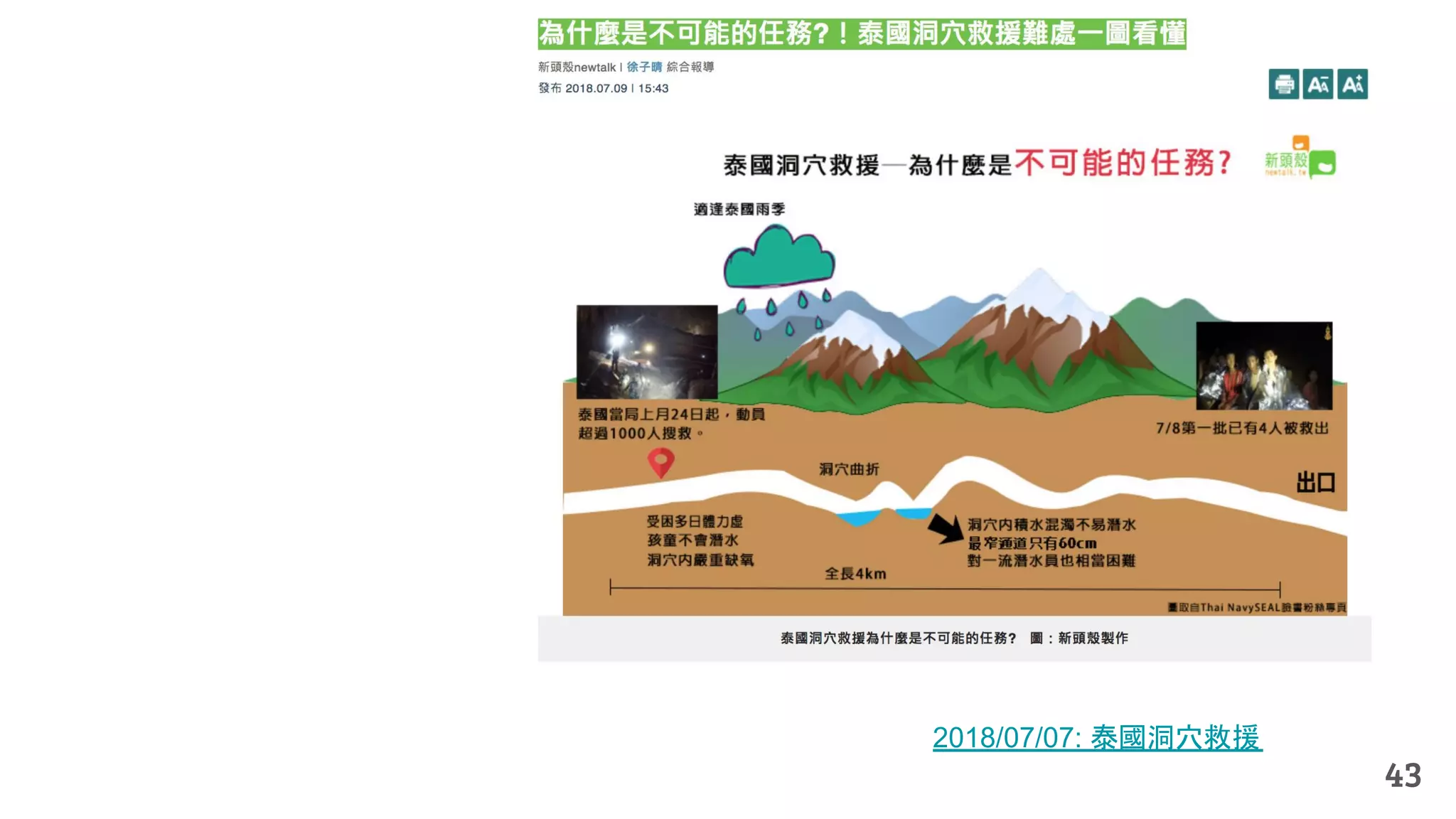 43
2018/07/07: 泰國洞穴救援
 