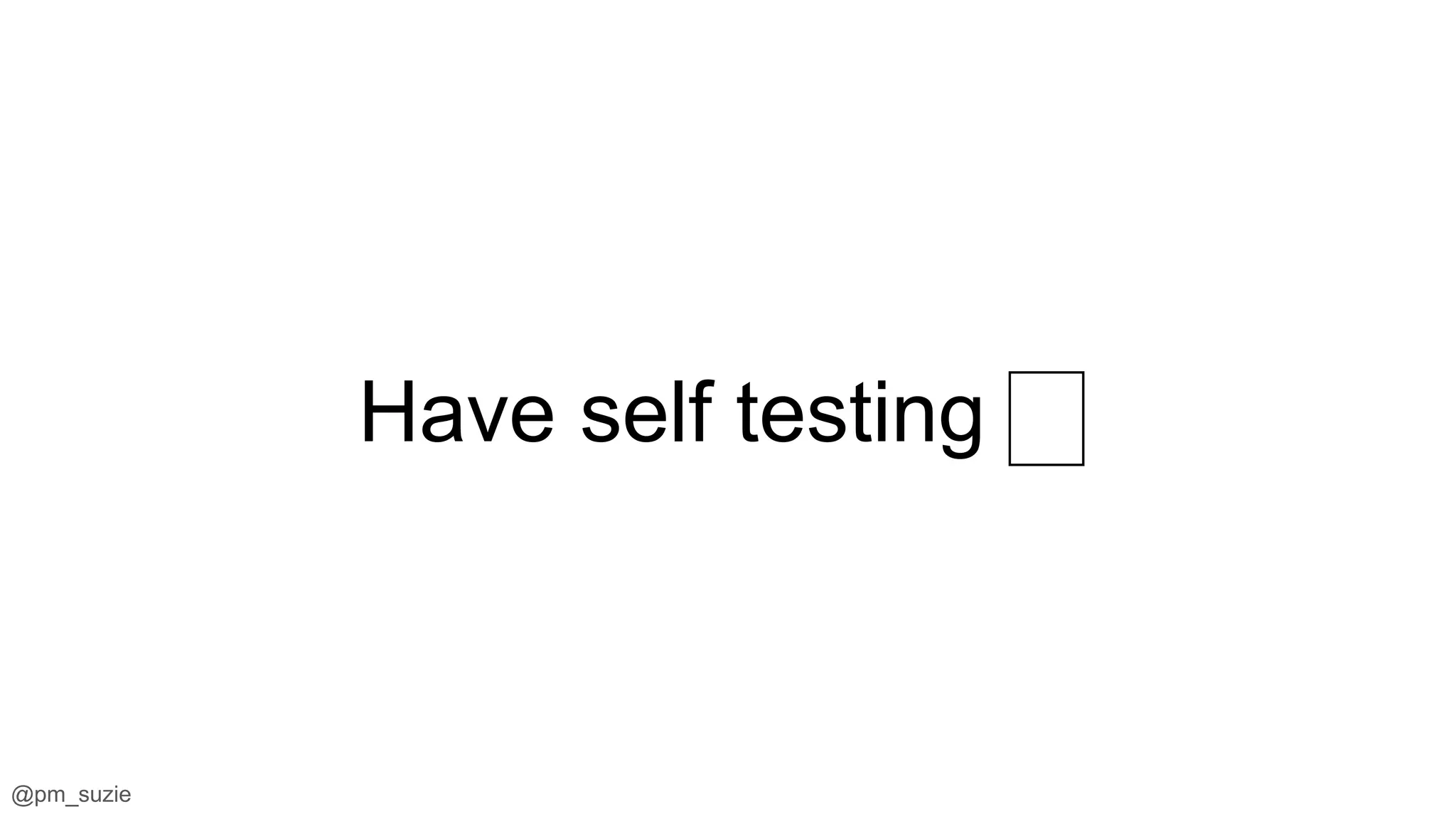 @pm_suzie
Have self testing 🏽
 