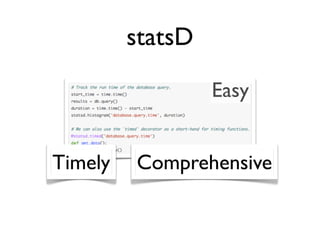 Effective monitoring with StatsD | PDF
