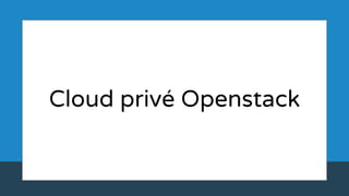 Cloud privé Openstack
 