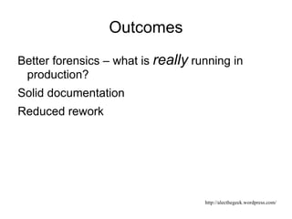 System Build in a controlled environment 