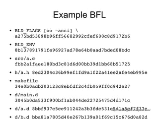 System Builds Build for production, or pre-production Compiler  optimisation , different configurations etc. Runs on a different schedule 