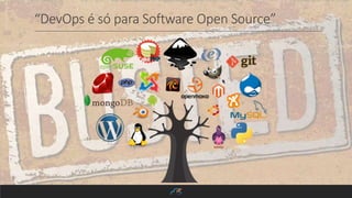“DevOps é só para Software Open Source”
 