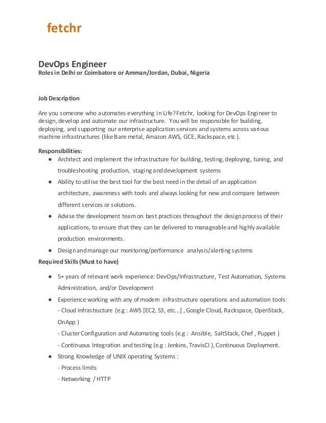 Devops Engineer