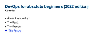 DevOps for absolute beginners (2022 edition) | PDF
