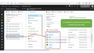 La máquina virtual se encuentra
creada una vez mas
 